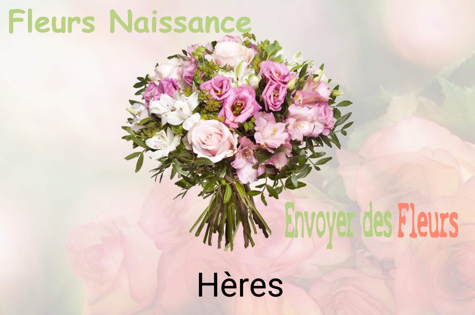 Bouquet de fleurs de naissance livré à Hères